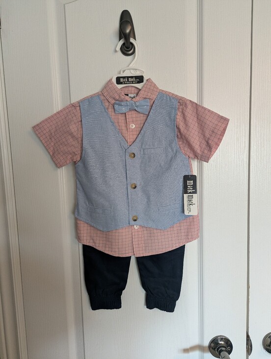 Mick Mack Other - Mick Mack Ltd. 4-Piece Dapper Vest & Pants Set - Size 24M
